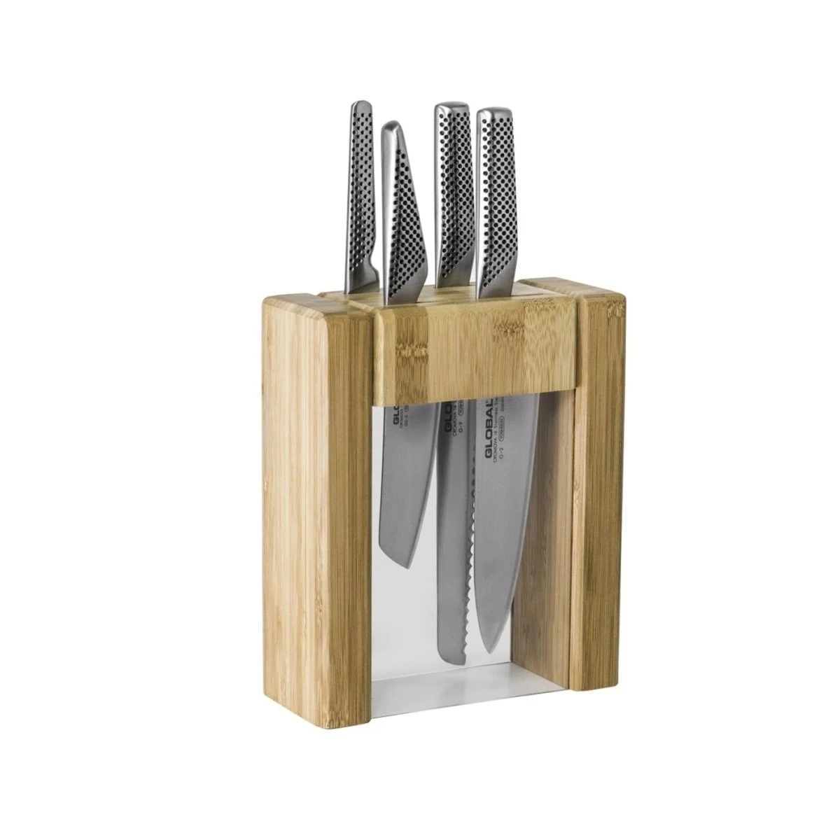 Global Teikoku Knife Block 5 Piece Set (aka Ikasu V) 3 Global Teikoku Knife Block 5 Piece Set (aka Ikasu V)