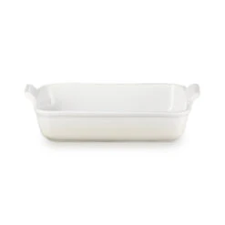 Le Creuset Heritage Stoneware Rectangular Dish Meringue 26cm