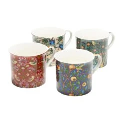 Heritage William Morris Birds Mugs 290ml Set Of 4