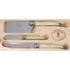 Laguiole Jean Dubost Deluxe Light Horn Cheese Knives Set Of 3 1 Laguiole Jean Dubost Deluxe Light Horn Cheese Knives Set Of 3 -Home-Kitchen jean dubost light horn 3 piece cheese knife with cleaver set 520371