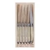 Laguiole Jean Dubost Deluxe Light Horn Steak Knives Set Of 6
