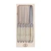 Laguiole Jean Dubost Deluxe Light Horn Table Knives Set Of 6