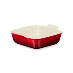 Le Creuset Heritage Stoneware Heritage Square Dish 23cm -Home-Kitchen le creuset heritage deep square dish cerise 23cm 246390
