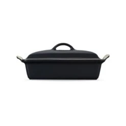 Le Creuset Heritage Rectangular Dish With Lid Satin Black 33cm -Home-Kitchen le creuset heritage rectangular dish with lid satin black 33cm 326578