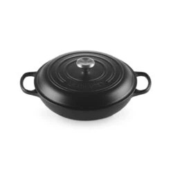 Le Creuset Signature Shallow Casserole Satin Black 30cm -Home-Kitchen le creuset signature shallow casserole satin black 30cm 784285