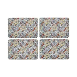 Nostalgic Blue Lily Placemats Set Of 4