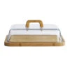 Pebbly Bamboo Platter With Cheese Box Natural 34x25x9.5cm 1 Pebbly Bamboo Platter With Cheese Box Natural 34x25x9.5cm -Home-Kitchen pb nba183