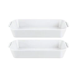 Pillivuyt Deep Rectangular Roasters Set Of 2