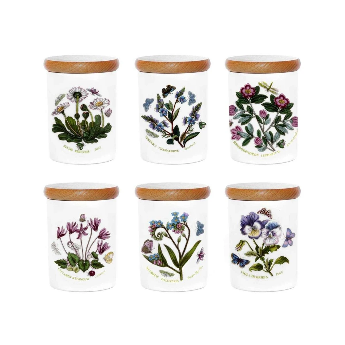 Portmeirion Botanic Garden Airtight Jar 10cm (price Per Item) 3 Portmeirion Botanic Garden Airtight Jar 10cm (price Per Item)