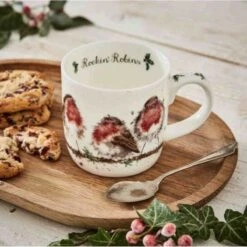 Royal Worcester Wrendale Rockin Robins Christmas Mug 300ml -Home-Kitchen rockin robins christmas mug 942087