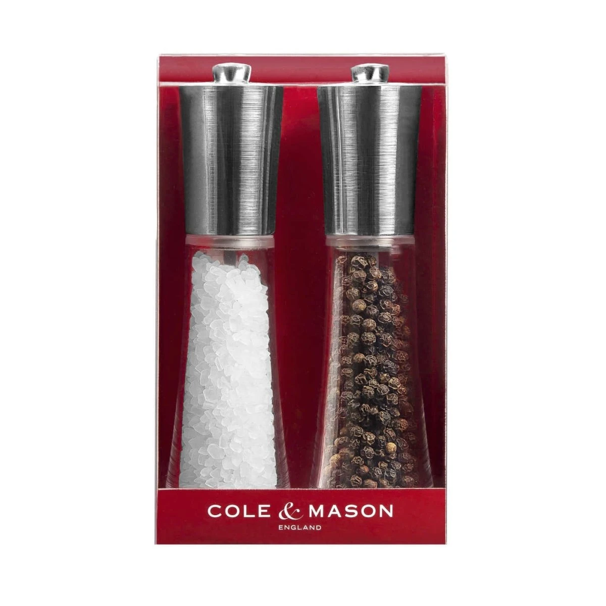 Cole & Mason Salt & Pepper Gift Set Red Style 16.5cm 4 Cole & Mason Salt & Pepper Gift Set Red Style 16.5cm - Image 2
