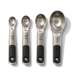 OXO Stainless Steel Measuring Spoons Set Of 4 -Home-Kitchen set of 4 stainless steel measuring spoons 334381