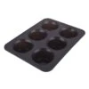 Daily Bake Silicone Jumbo Muffin Pan Charcoal 6 Cup -Home-Kitchen silicone 6 cup charcoal jumbo muffin pan 775916