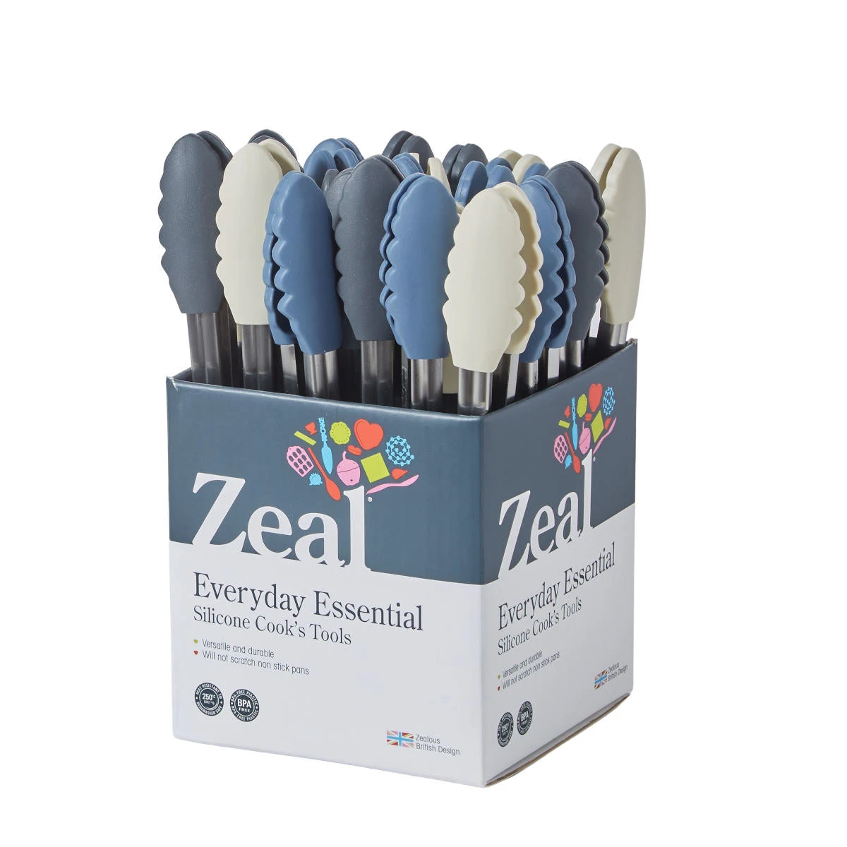 Zeal Cosy Mini Silicone Tongs Assorted (price Per Item) 4 Zeal Cosy Mini Silicone Tongs Assorted (price Per Item) - Image 2